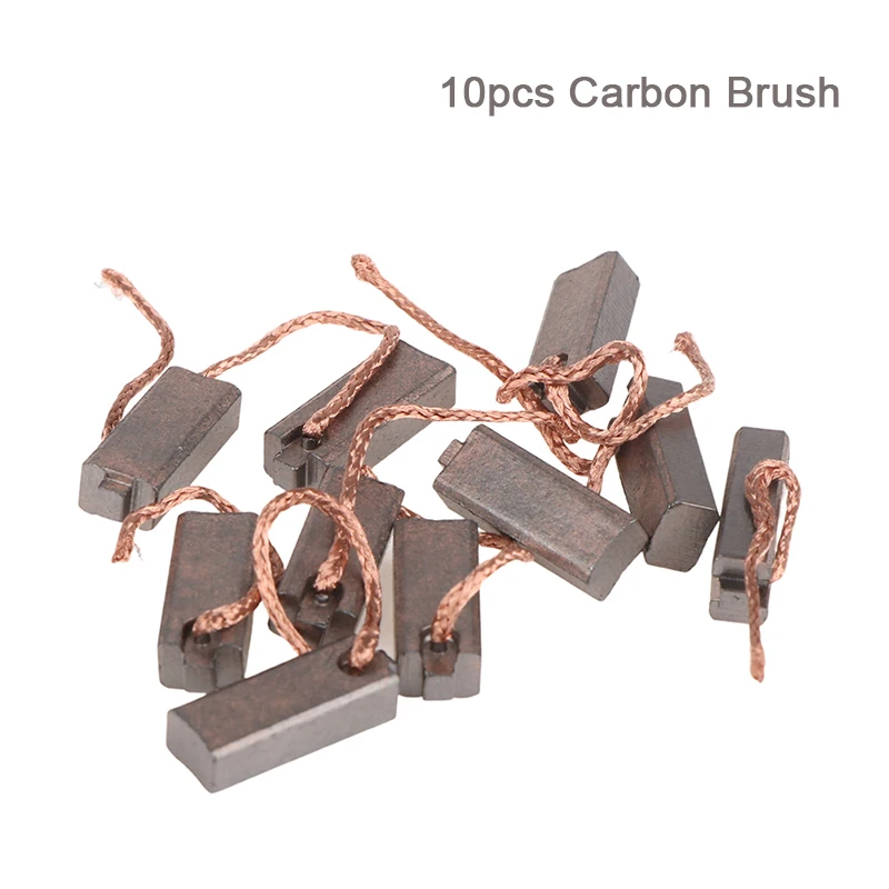 10pcs High Quality Copper Electric Generator Carbon Brushes Car Alternator Power Tools Car Regulator Low Copper 5*7*19mm-animated-img