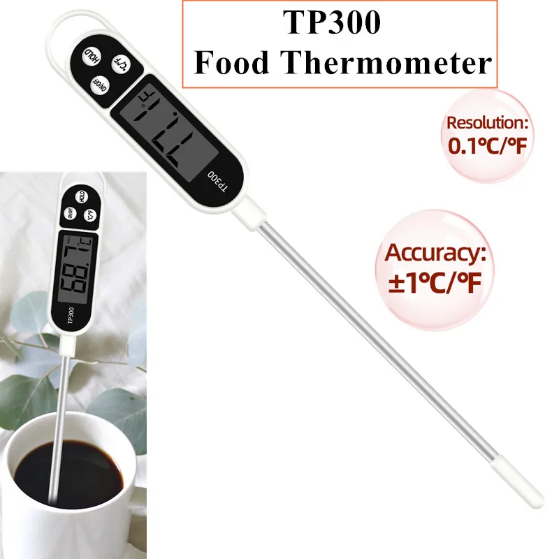 Food Thermometer TP300 Digital Kitchen Thermometer For Meat Cooking Food Probe BBQ Electronic Oven Kitchen Tools-animated-img