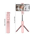 Wireless Selfie Stick Tripod Stand with Detachable Remote for iPhone Mobile Phone Tiktok Live Streaming preview-5