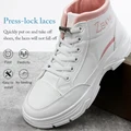 New No Tie Button Shoelaces Elastic Shoe Laces For Kids and Adult Sneakers Quick Lazy Metal Lock Lace Shoe Strings preview-3
