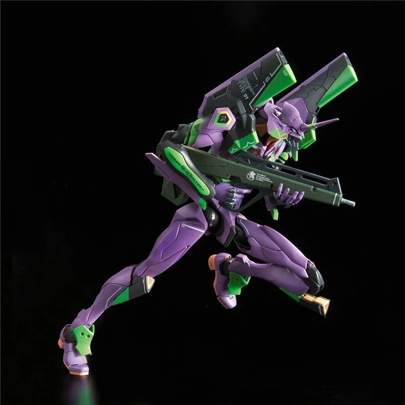 Bandai Figure Evangelion Model Kit Anime Figures RG 1/144 EVA 02 Evangelion  Production Model-02 Action Figure Toys For Boys