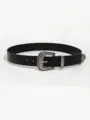 Men's Y2K Punk Retro Western Buckle Soild Casual Jeans Belt Suitable for Daily Travel Use preview-2