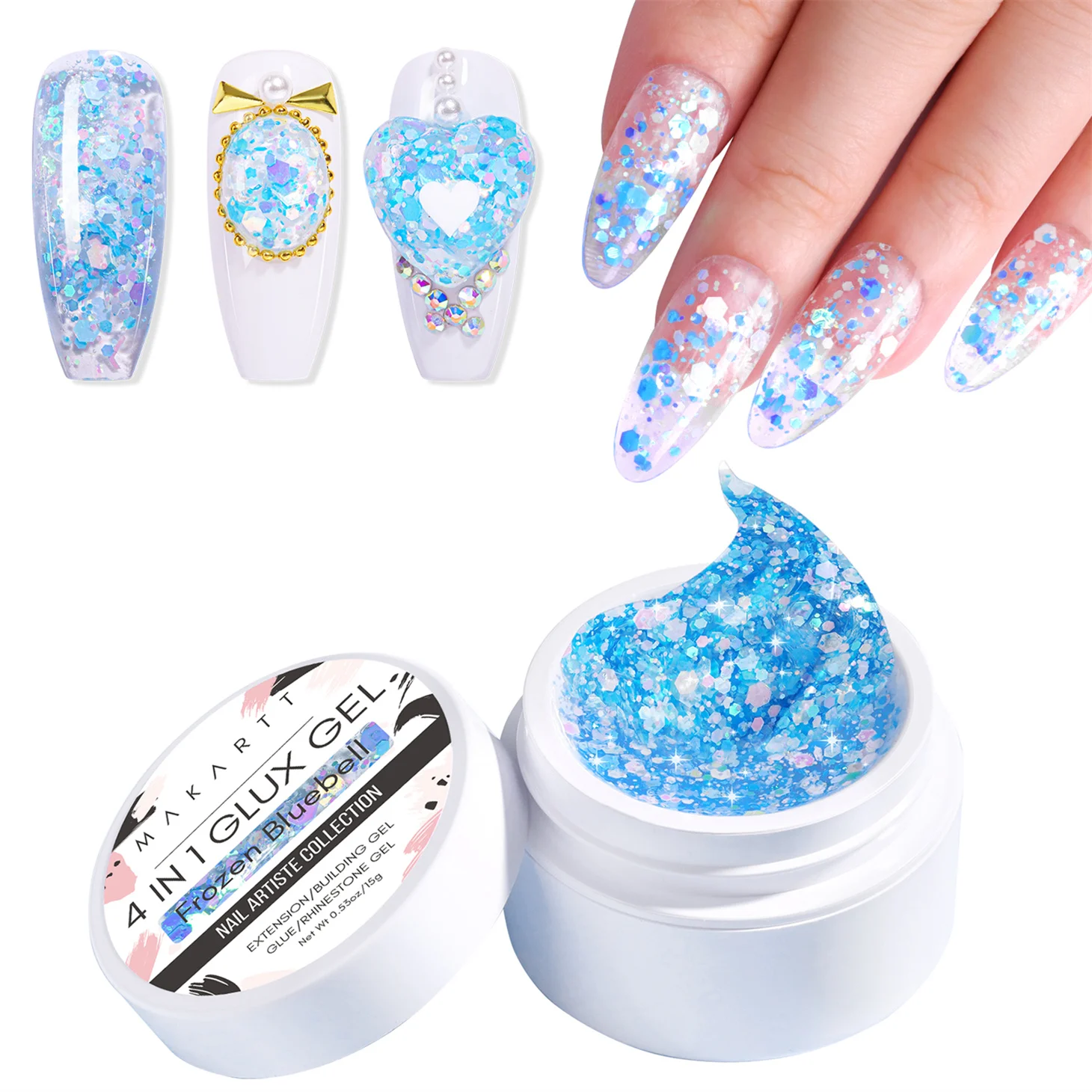 Makartt 3D Texture Nail Gel Sculpting Gel Nail Art Glue for Nail, gel ...