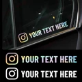Custom Text Name Car Sticker For Instagram Facebook Twitter YouTube TK VK Vinyl Decal Window Door Motorcycle Bicycle Sticker