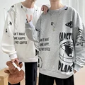 Fashion Hoodie Men's Sweatshirt Top Spring and Autumn Loose Casual Korean Version Trend Couple Fashion Printing Sweater Men preview-4