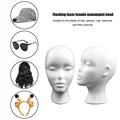 Female Styrofoam Mannequin Manikin Head Model Foam Wig Hair Glasses Display preview-4