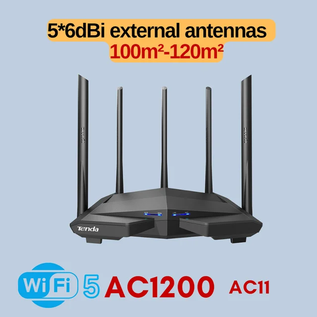 Tenda WIFI6 Router AX1500 Gigabit Wireless Router Signal Amplifier 2.4G  5GHz Beamforming Parental Control Guest Network Repeater