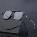 2022 Luxury Men's Personality Sunglasses New Fashion Sunglasses Thick Frame Square Sunglasses Men's Trendy Glasses preview-3