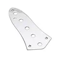 Shiny Steel 5 Holes Control Plate for Guitar Standard Size Chrome preview-2