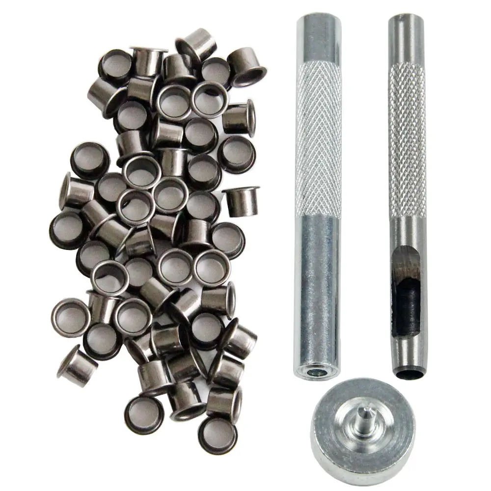 Eyelet Tool Set Grommet Kit and 100pcs Rivet 6mm or 7mm for DIY Kydex  Sheath Holster