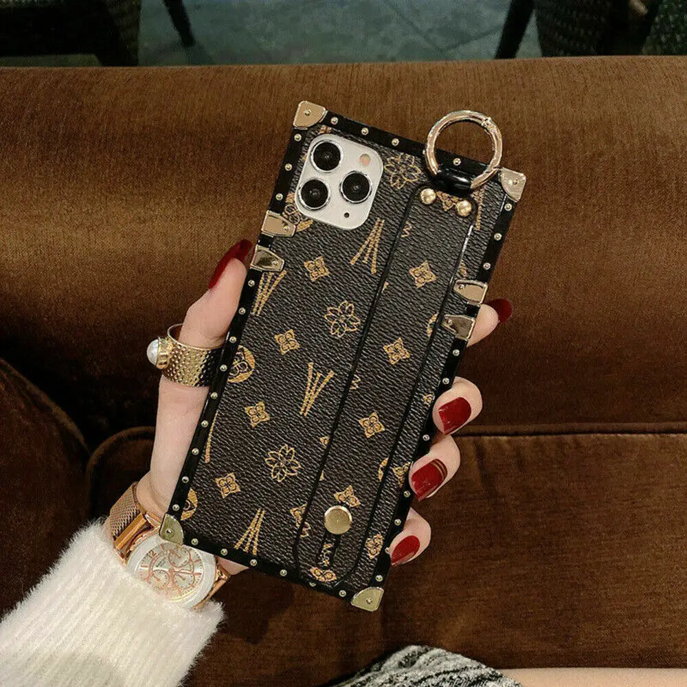 Luxury Gold Bumper Square Soft TPU Case Cover For iPhone 12 11 XR