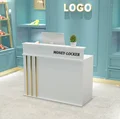 Company Front Reception Desks Simple Small Bar Counter Reception Desk Beauty Institute Counter Welcome Desk Service Desk B