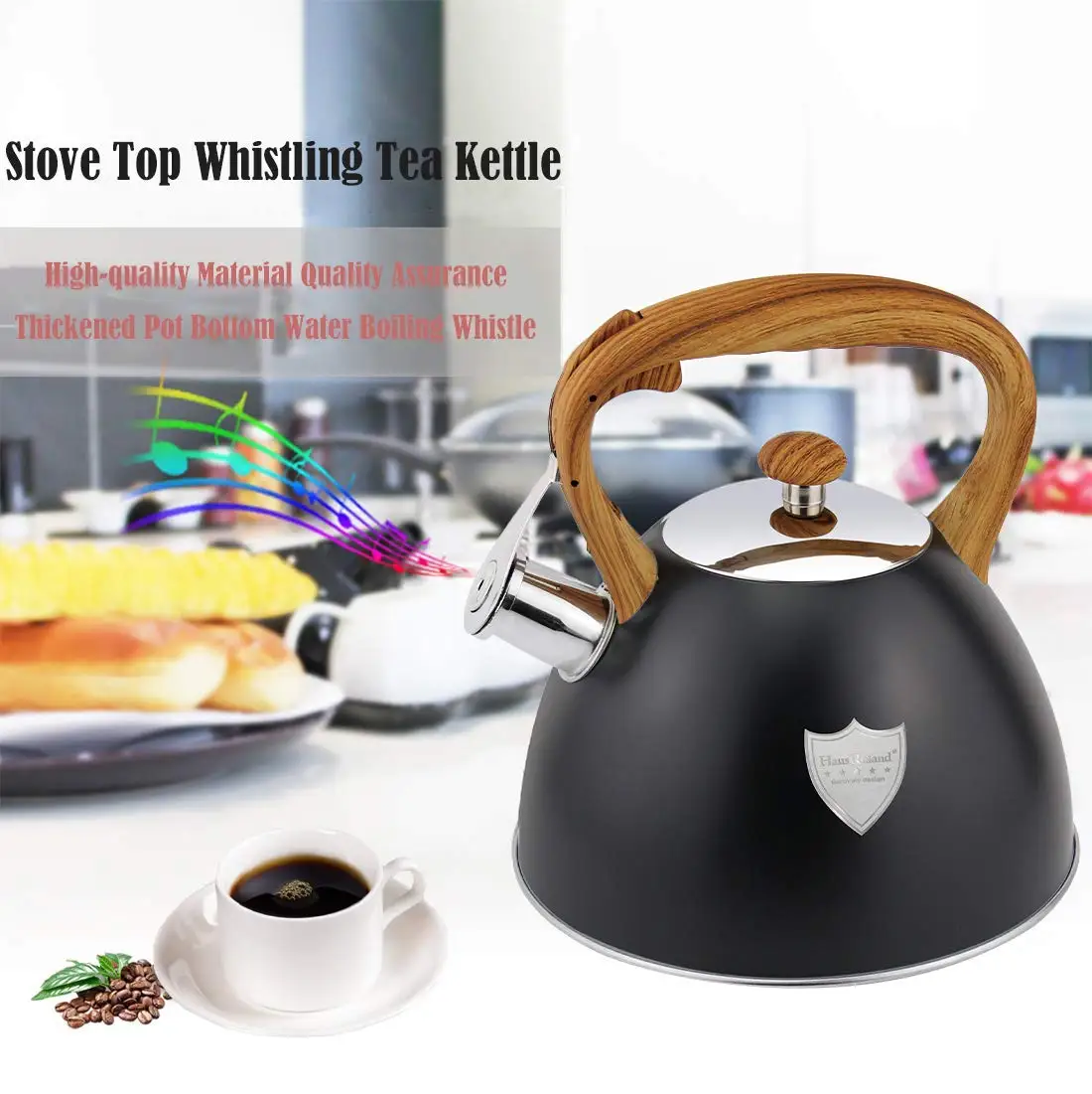 Modern Tea Pot Loud Whistling Stainless Steel Tea Kettle 2.5L Large  Capacity for Gas Electric Camping Tea Coffee Kitchen - AliExpress