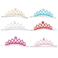 Baby Birthday Crown Headband Little Girls Elastic Soft Princess Head Accessories Toddler Tiara Head Wrap Infant Kids Headwear