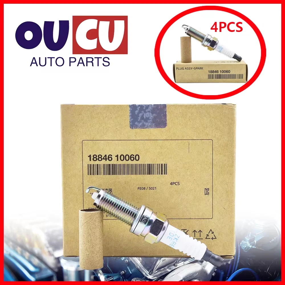 4/20/40pcs 18846-10060 SILZKR6B10E Iridium Spark Plug For Hyundai I30 IX35 IX40 Kia Rio Soul Accent Veloster Solaris 1884610060-animated-img