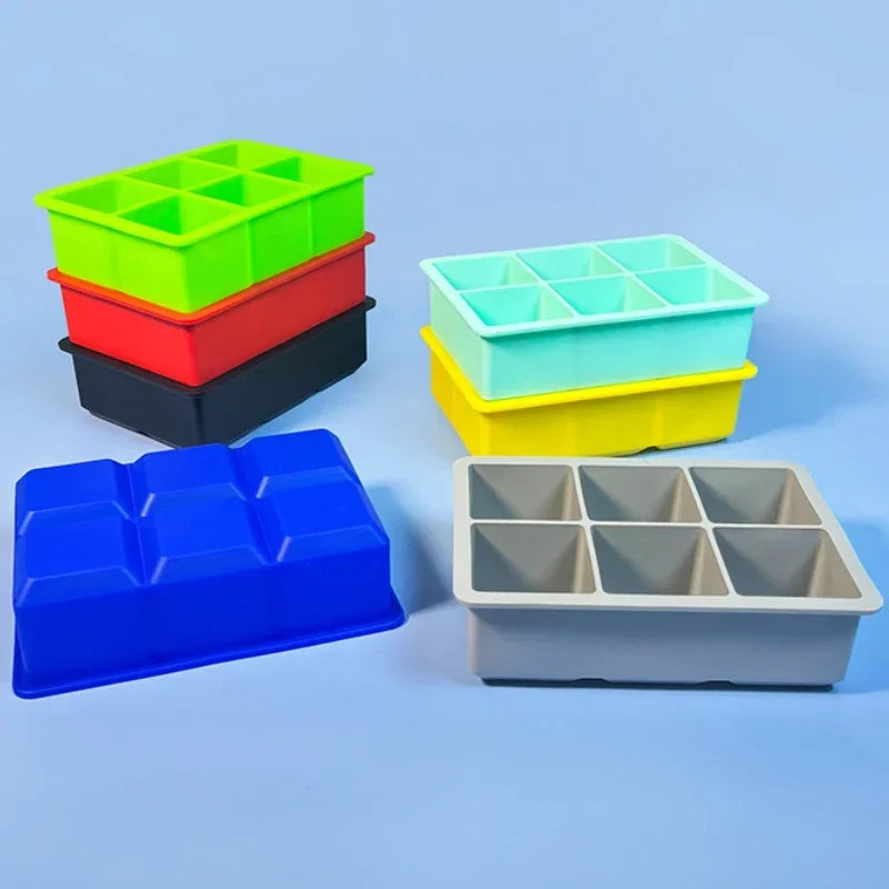 15/8/6/4 Grid Big Ice Tray Mold Giant Jumbo Large Food Grade Silicone Ice  Cube Square Tray Mold DIY Ice Maker Ice Cube Tray - AliExpress