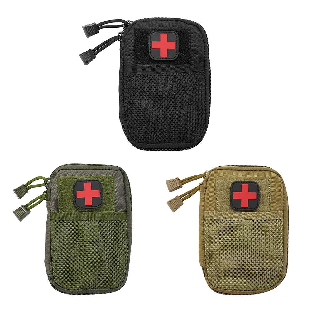 Military Tactical Bag Molle First Aid Kit Bag For Hiking Travel Home Emergency Treatment Case Survival Tools Military Pouch-animated-img