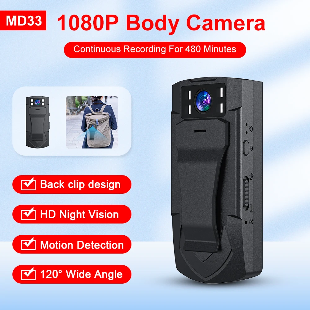 Купить Фотоаппарат и фото | MD33 Mini Camera 1080P Video Recorder Micro  Camcorder HD Night Vision Aerial Sports Smart DV Voice Body Cam