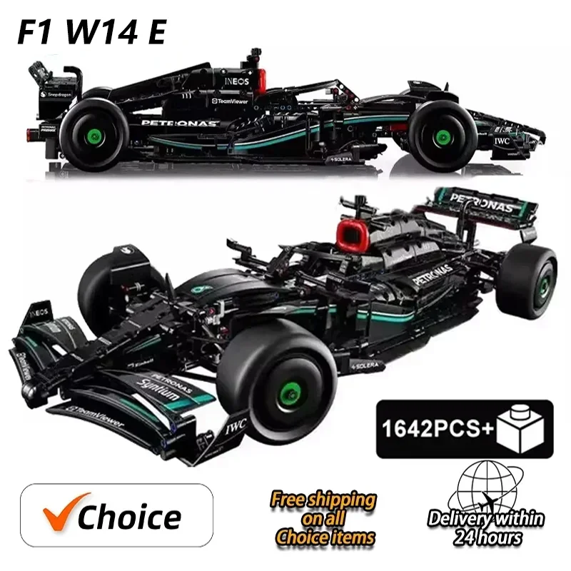 F1W14 e techical compaceed 42171 1:8 sets 1642pcs per models car models for boy gift