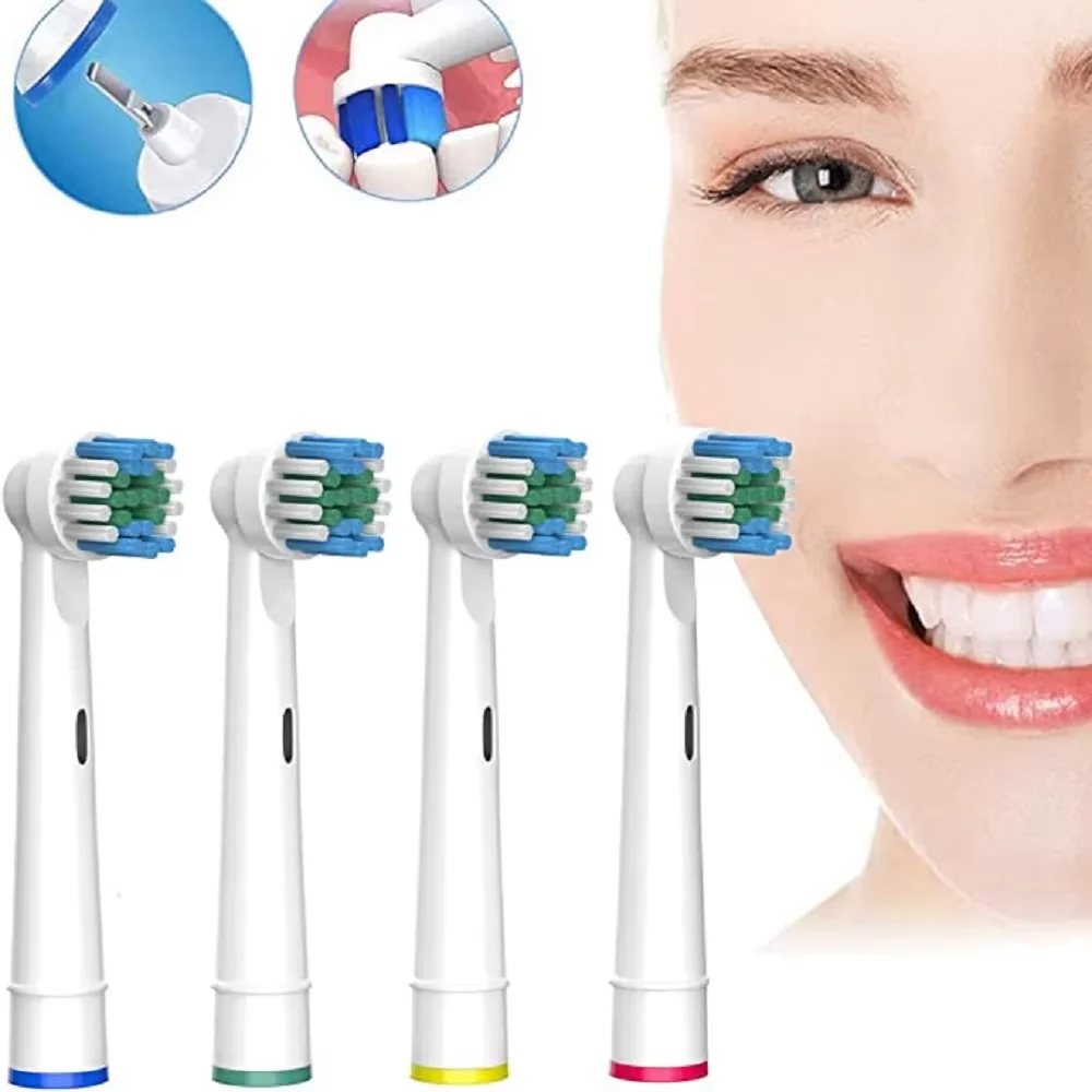 4PCS SB-17A Soft Dupont Bristle Vitality Precision Cleaning Pro HealthTooth Brush Head Compatible For Oral B preview-1