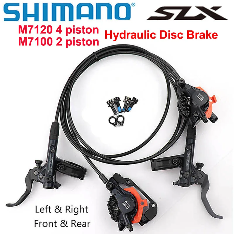 shimano slx m7120 front and rear disc brake set