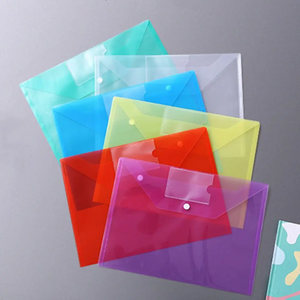 Mesh Zipper Pouch Waterproof Plastic Document Pouch Multipurpose