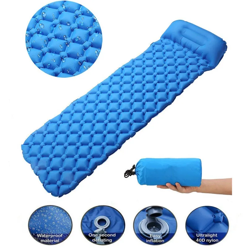 sleeping pad and pillow