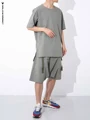Ninja warning Drop crotch wide shorts dwr multipocket waist adjustment techwear ninjawear preview-3