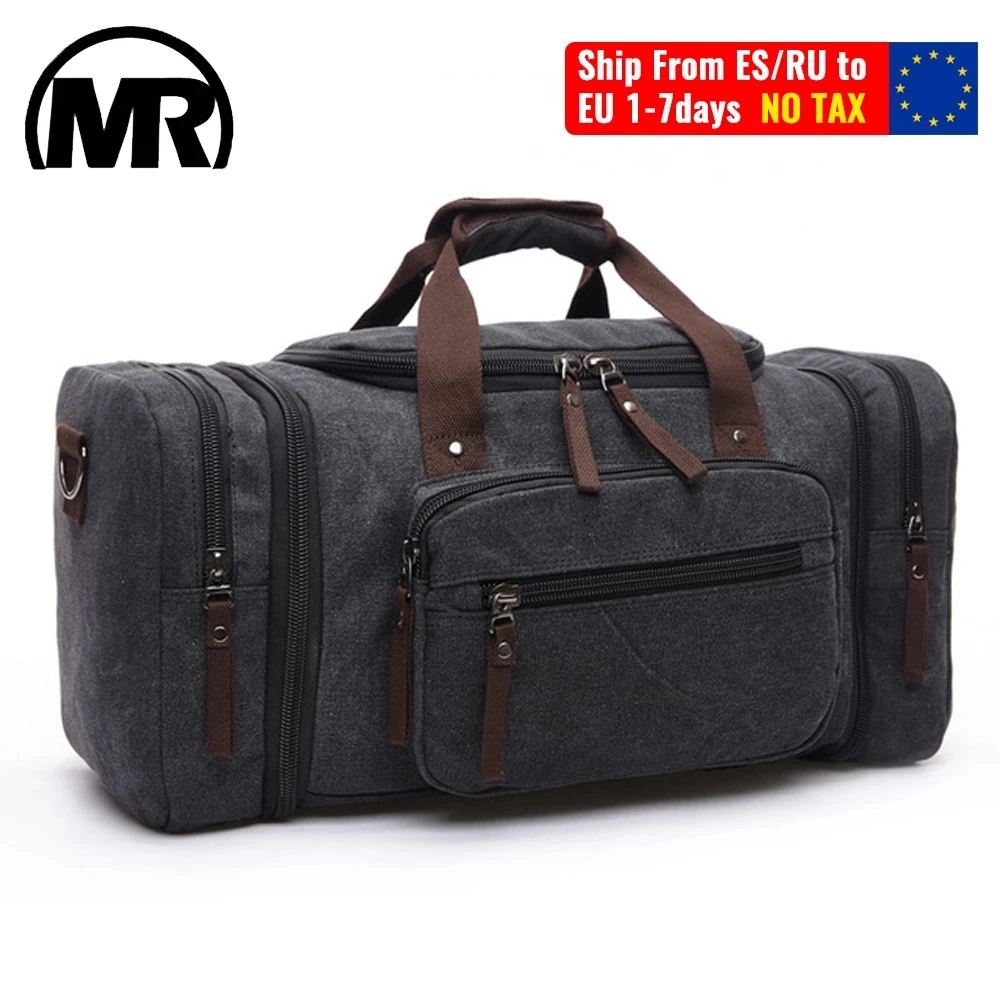 MARKROYAL Canvas Travel Bags Large Capacity Carry On Luggage Bags Men Duffel Bag Travel Tote Weekend Bag Dropshipping-animated-img