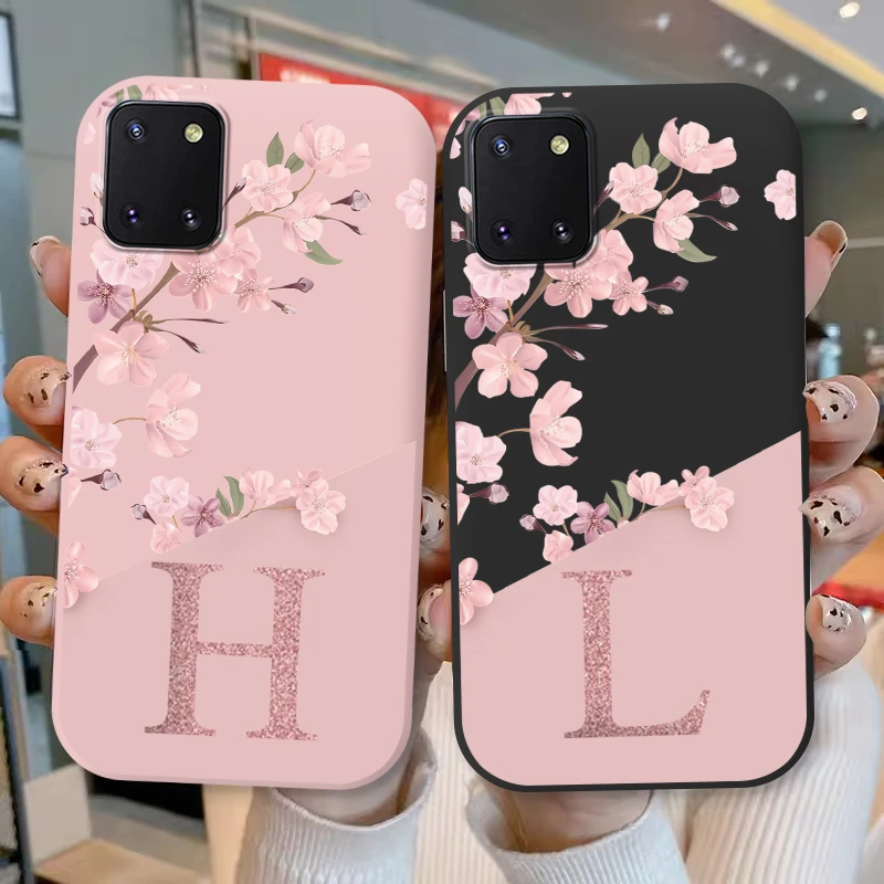 Silicone Case For Samsung Galaxy Note 10 Lite Note10 Lite Cover Cute  Letters Fundas For Samsung Note 10 Lite SM-N770F Phone Case