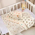 80x80cm Baby Receive Blanket for Newborn Cotton Muslin Swaddle Blanket Bedding Infant Bath Towel Baby Items Mother Kids