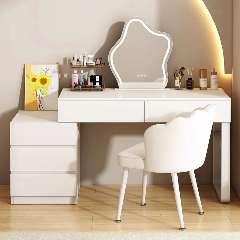 Corner Makeup Dressing Table White Make Up Minimalist Nordic Storage  Cabinet Modern Tavolo Trucco Bedroom Furniture LJ50DT - AliExpress