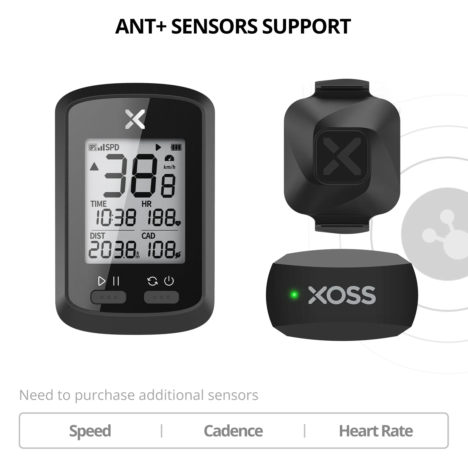 Купить Велоспорт XOSS G Plus GPS Bike Computer Wireless Cycling