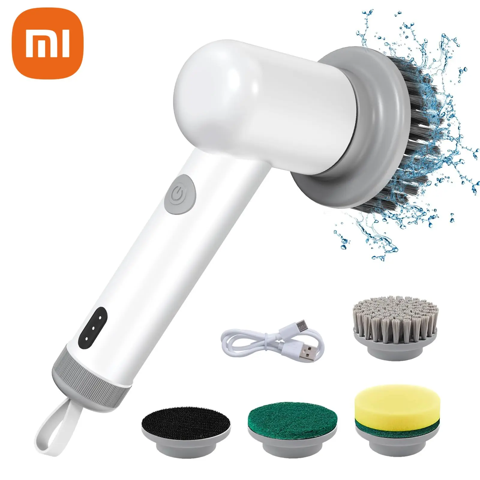 Wireless Electric Cleaning Brush USB Housework Kitchen Dishwashing Brush  Bathtub