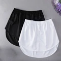 Detachable Underskirt Women Fake Shirt Irregular Skirt Tail Blouse Hem Cotton Extender Fake Hem Mini Skirt Fake Hem 6 Sizes preview-4