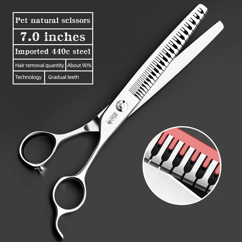 Pet Grooming Natural Scissors With A Hair Removal Rate Of 90% For Thinning Fish Bones, Specifically Designed For Beauty Shops-animated-img