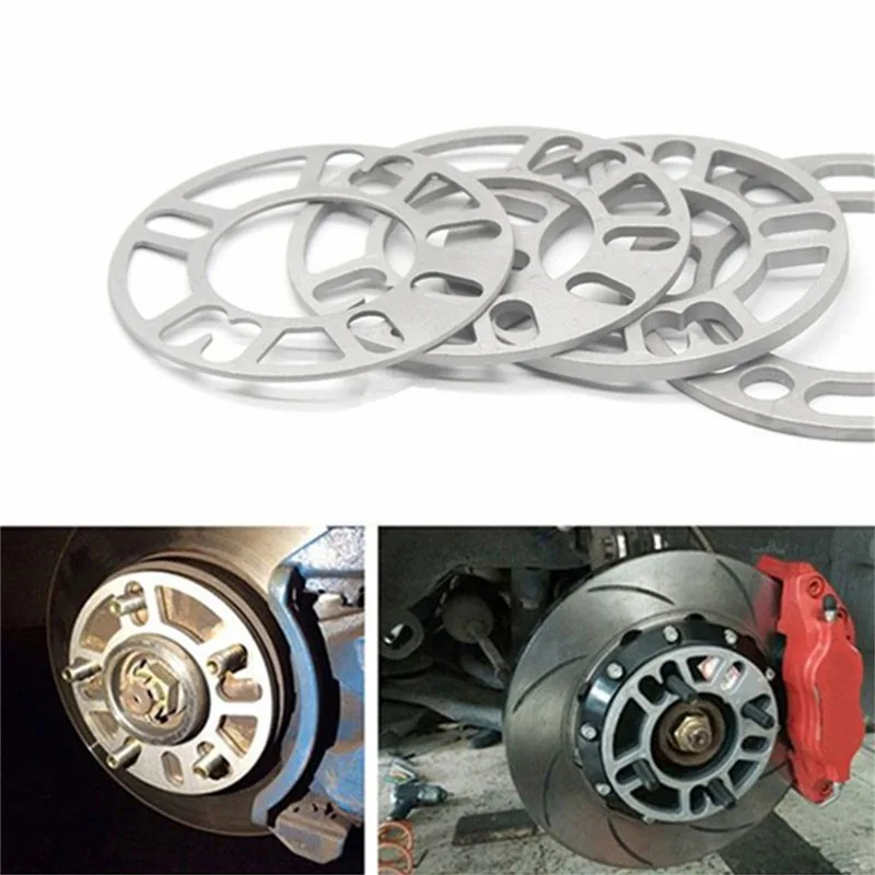 2pcs Universal Car Wheel Tire Spacer Adaptor Shims Plate 3mm 5mm 6mm 8mm 10mm For 4x100 4x114.3 5x100 5x108 5x114.3 5x120-animated-img