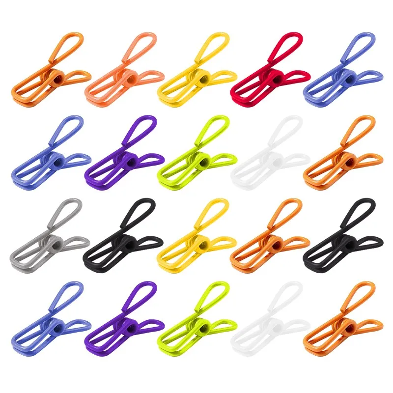 10Pcs/Set Sock Clips Colorful Sock Organizers Sorters Holders Windproof  Clothes Pegs Multifunctional Laundry Hanging Clips