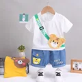 Summer Baby Boys Clothing Sets Cartoon Bear Cotton T-Shirt + Shorts 2Pcs Suits for Baby Kids Tracksuits Infant Casual Outfits preview-3