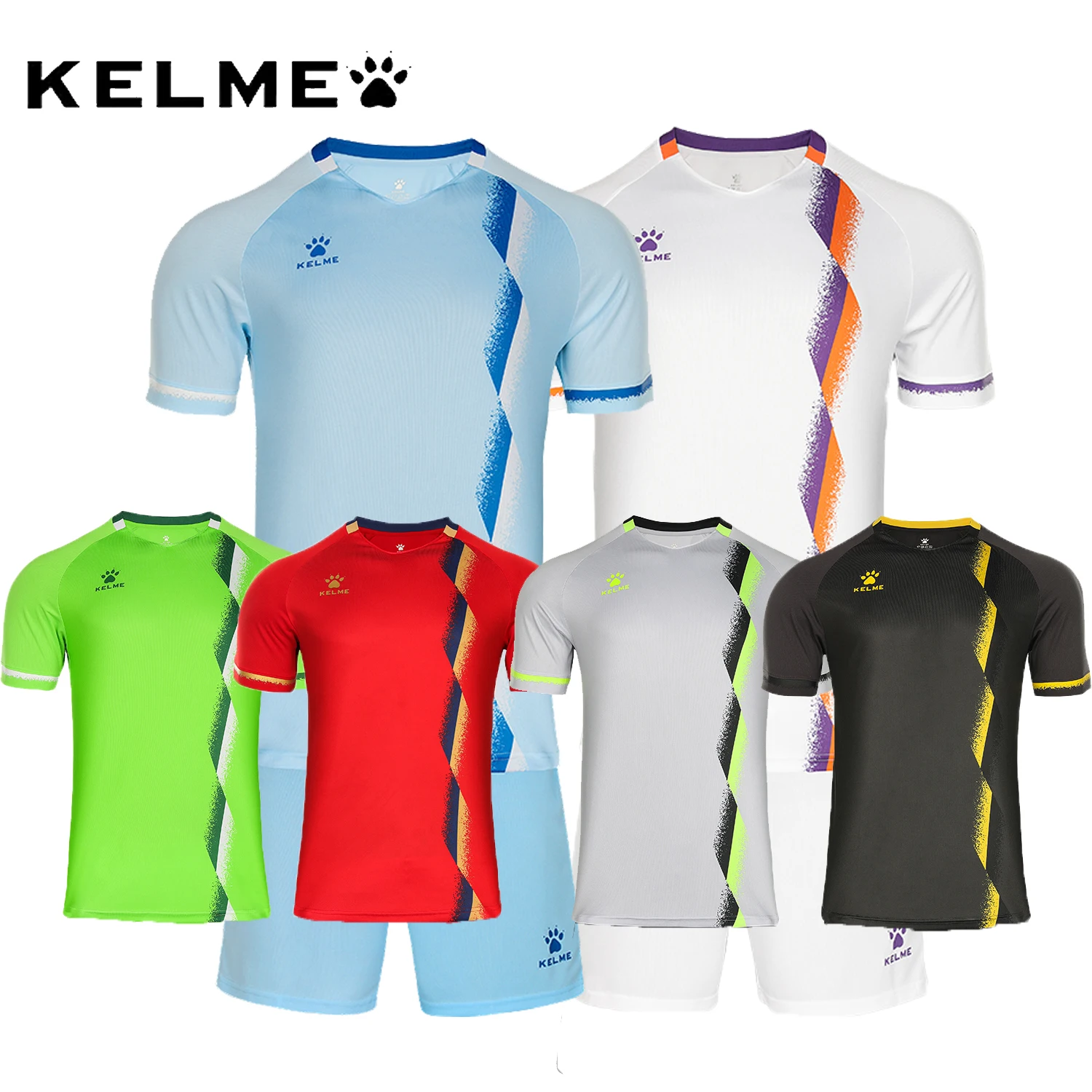 KELME Men Football Jerseys Goalkeeper Jersey Kid Long Sleeve Football Uniform  Soccer Shorts Traning Sponge Protector 3801286
