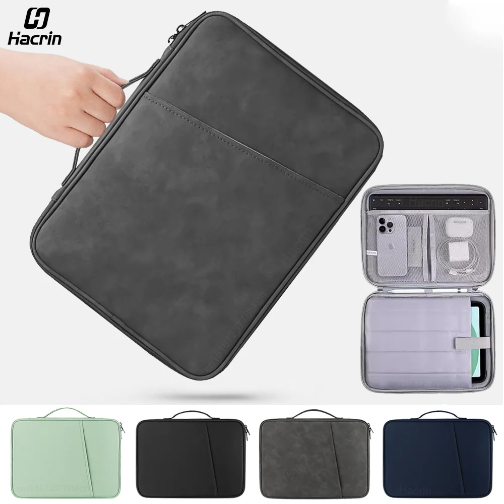 Tablet Bag For Samsung Galaxy Tab S9 FE Plus A9 A8 S7 S8 Plus S6 Lite Pouch Case For Xiaomi 6 Redmi Pad SE Portable Sleeve Bag-animated-img