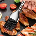 Pastry Brush Silicone Cooking Brush Stainless Steel Handle Basting Brush Silicone Oil Brush for BBQ Grill Pastry Baking Tools preview-2