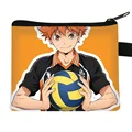 Haikyuu!! Karasuno High School Wallet for Children Coin Purse Polyester Zip Change Purse Mini Wallet Kids Girl Women For Gift