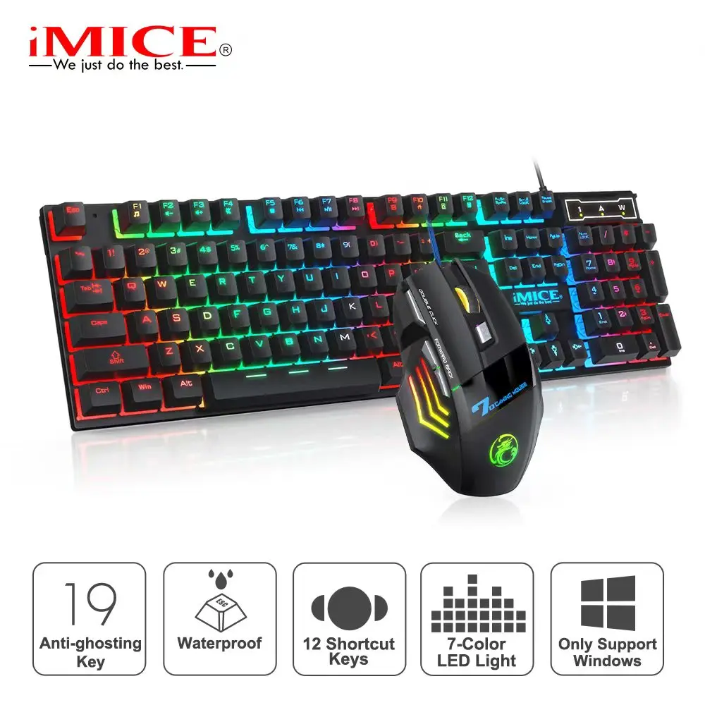 a gaming mouse and keyboard