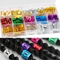 100Pcs Dreadlocks Beads Hair Braid Rings Clips Dread Locks Hair Braiding Metal Cuffs Hair Rings Decoration Accessories Jewelry