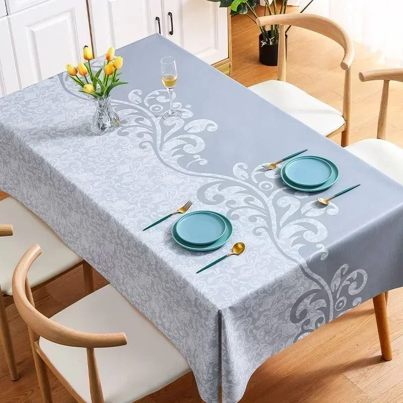 striped fashionable square tablecloth dining table cloth PINK-animated-img