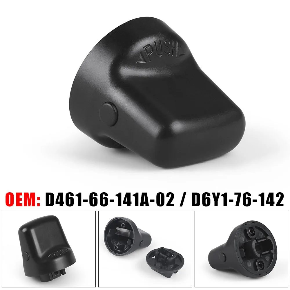 For Mitsubishi Lancer Outlander Keyless Ignition Start Switch Knob Cap & Insert D461-66-141A-02 D6Y1-76-142-animated-img