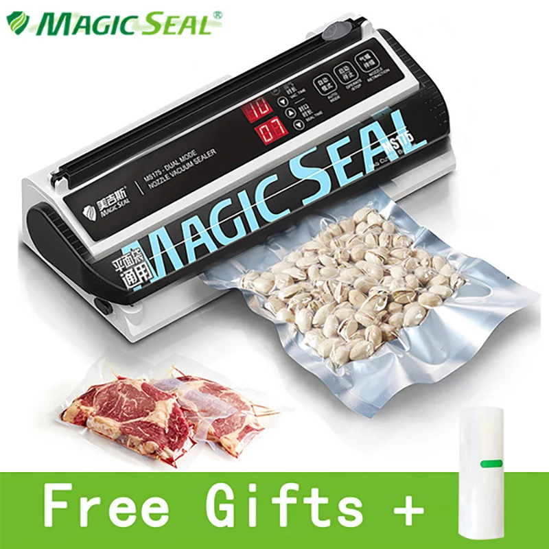 Vacuum Sealer MAGIC SEAL MS4005 Packaging Machine for Plastic Bags Products  Food Storage Containers Mylar Auto Manual Modes Home - AliExpress