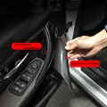 דלתות פנים לרכב כיסויי ידית אחיזה במשענת יד מסיבי פחמן עיצוב רכב עבור BMW 3 סדרה 4 F32 F34 F30 F35