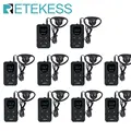 Retekess TT118 10 Pcs FM Audio Receivers Wireless Tour Guide System For Excursion Church Museum Translator Factory Visting